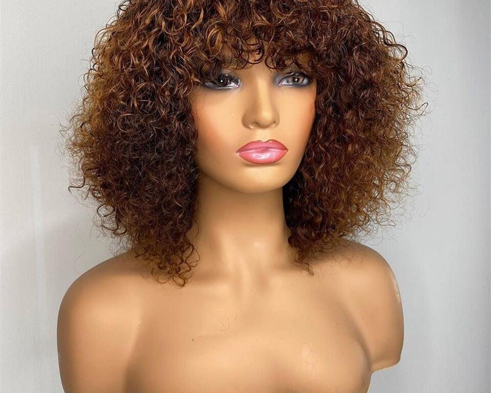 Curly Short Human Hair Wig