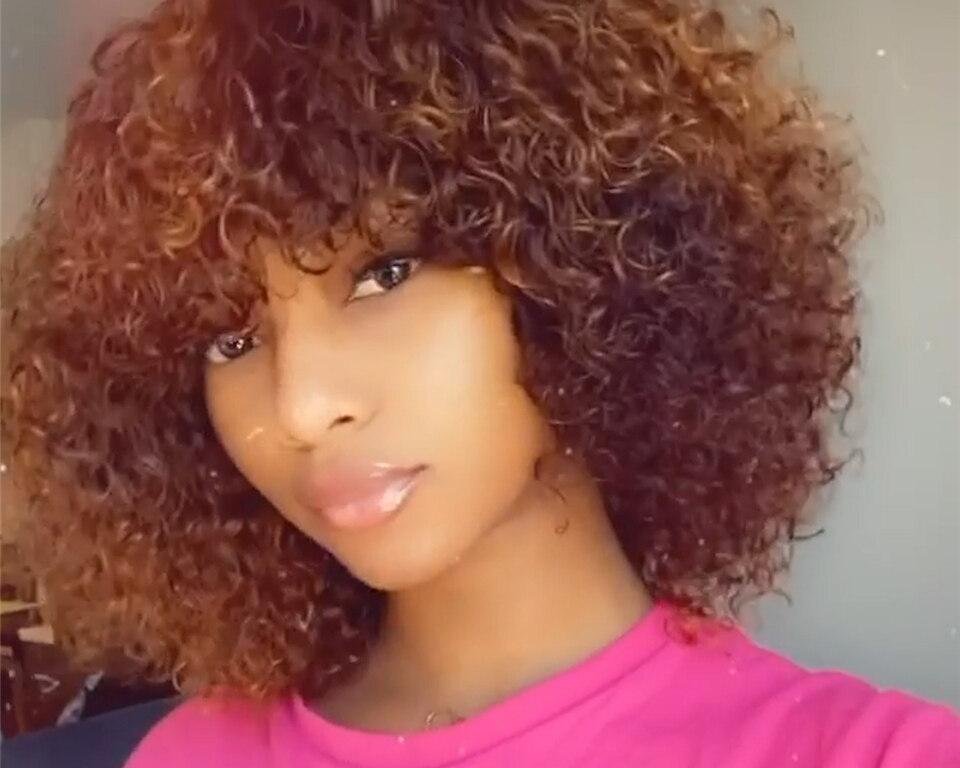 Curly Short Human Hair Wig